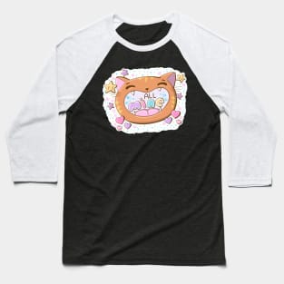 All mine cat in kawaii style Baseball T-Shirt